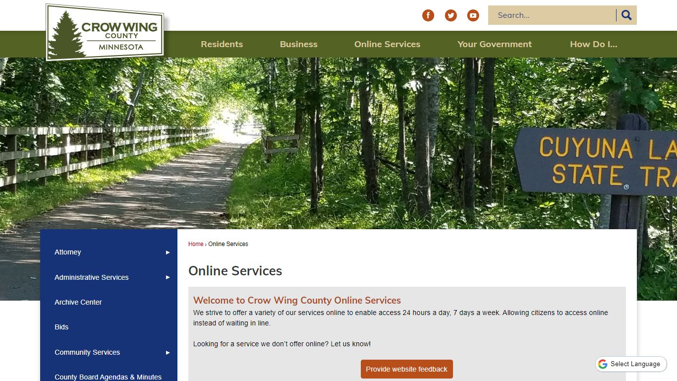 Online Services | Crow Wing County, MN - Official Website